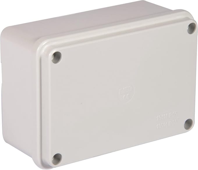 Afvoerbox IP55 Glad Grijze Buisbehuizing