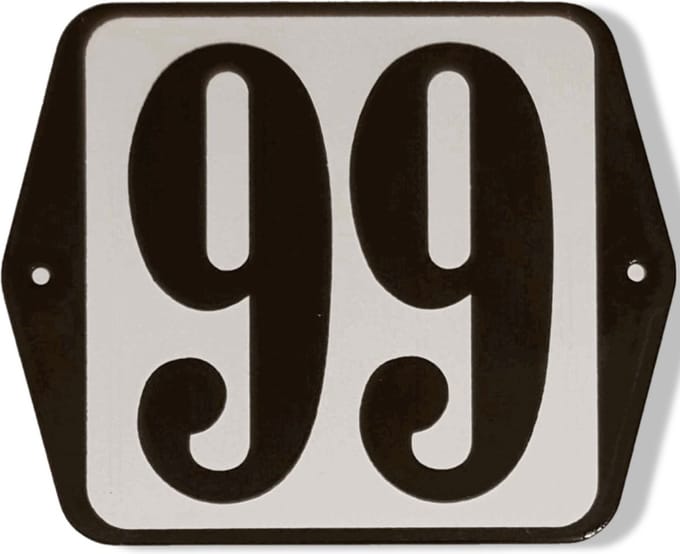 Huisnummer standaard nummer 99
