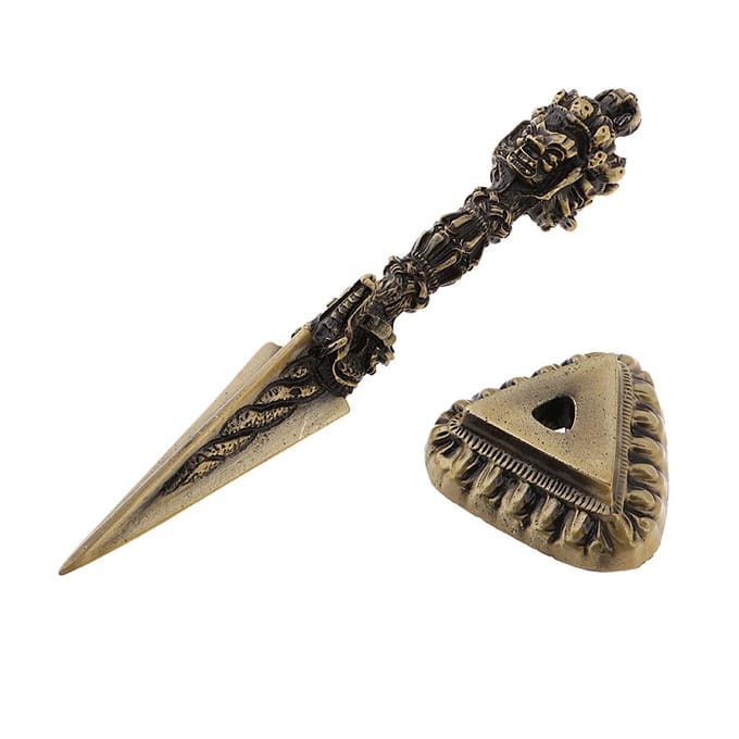Tibetaans Boeddhisme Dorje Vajra Phurba Amulet Handgemaakte Nepal Collectibles as described koper