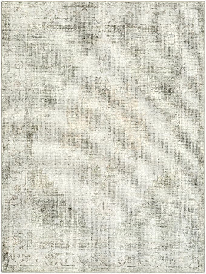 Becki Owens x SURYA Luca vloerkleed vintage saliegroen