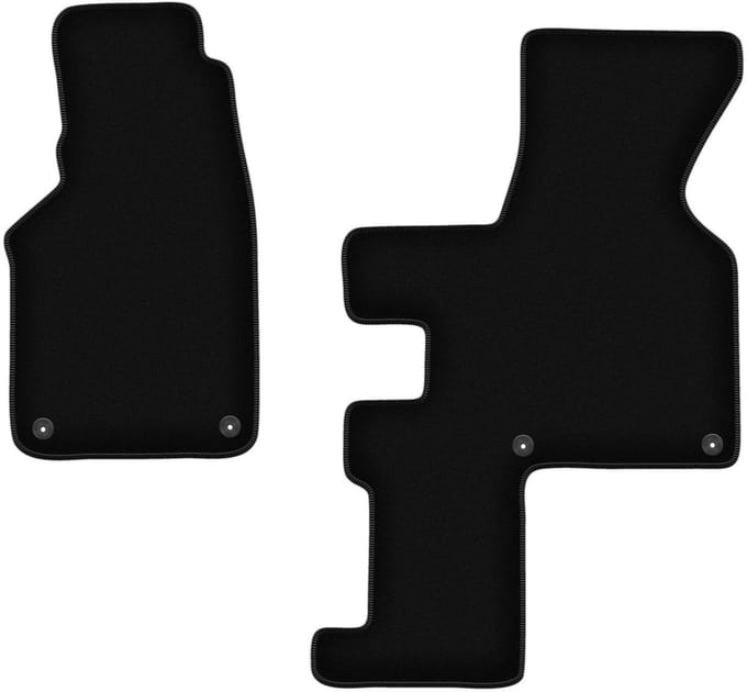 BASIC zwarte veloursmatten voor: Volkswagen Transporter T4 Caravelle handgeschakeld (1993-2001)