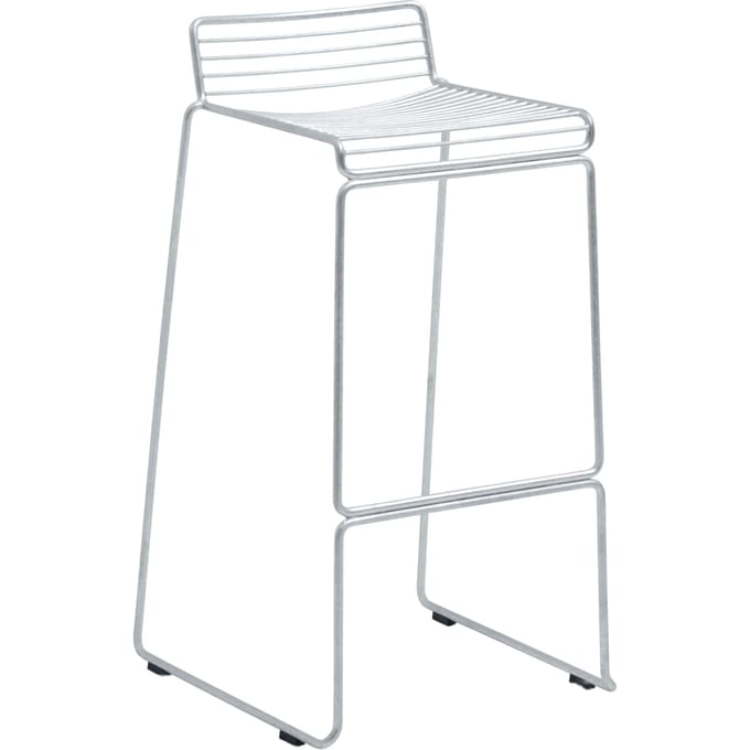 HAY Hee Bar Stool - verzinkt - Zithoogte 75 cm