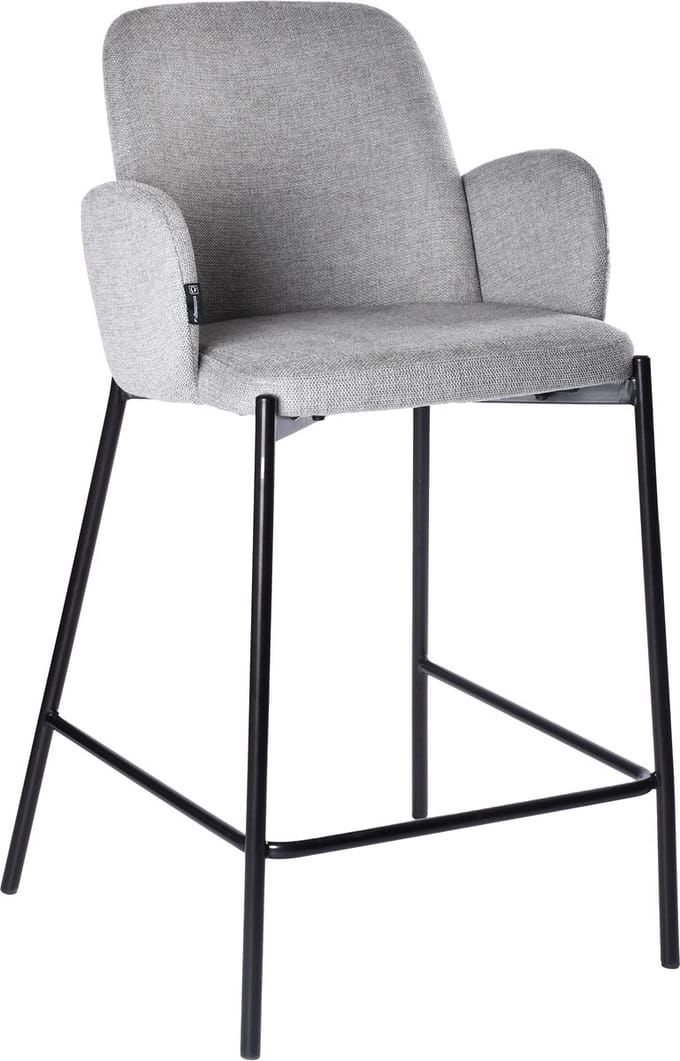 ExitoDesign GUSTO Serie - Barkruk - Grijs - Ergonomische Zitting - Met Armleuningen