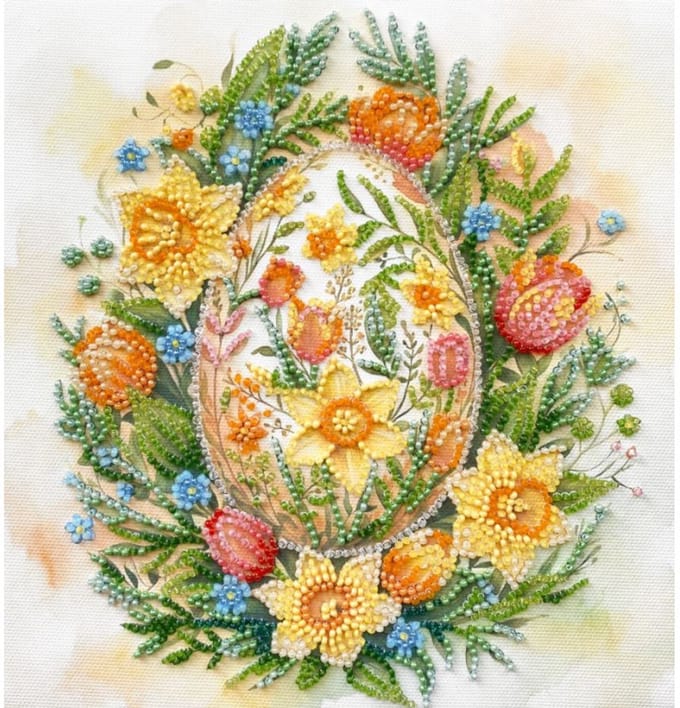 KRALEN BORDUURPAKKET Eastern Symbol - Paas Symbool - AMB135 - ABRIS ART