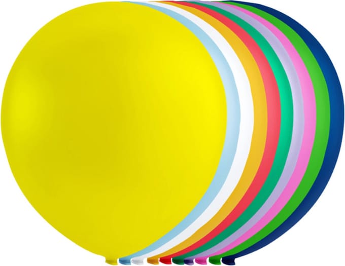 Globos Balloons Mixed Colors 13cm 100pcs.