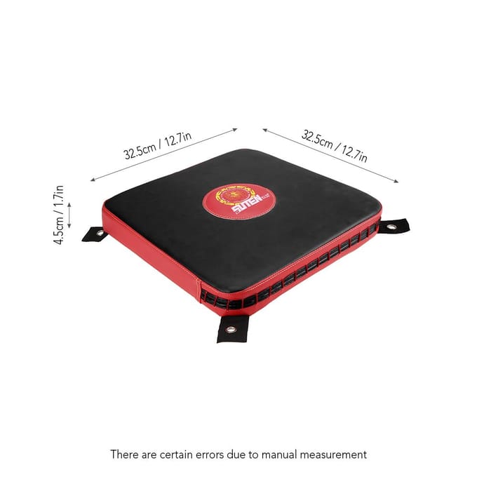 Vierkant schuim ponsmuur boksmuur opvallende kickbag vechtpad massief karate trainingsbord Black Red&3 gray