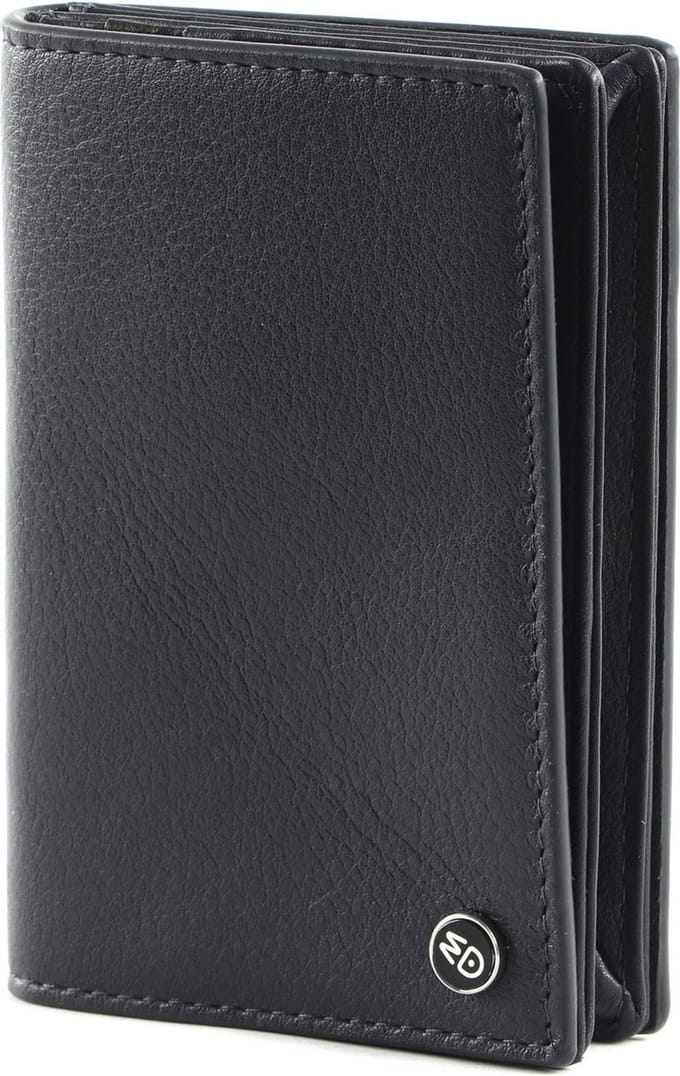 MANDARINA DUCK Leren Kaarthouder Downtown Wallet Navy Donkerblauw