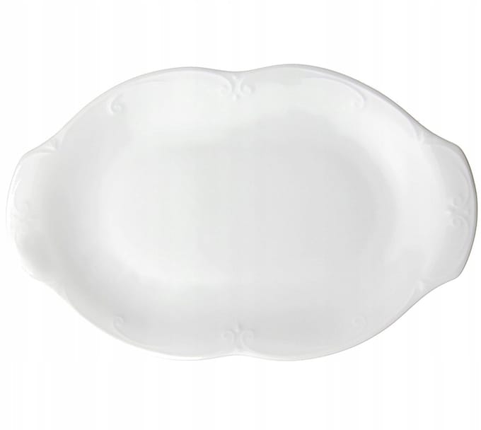 PFP Chodzież Ovale Sjaal Camelia 33 cm Wit Porselein