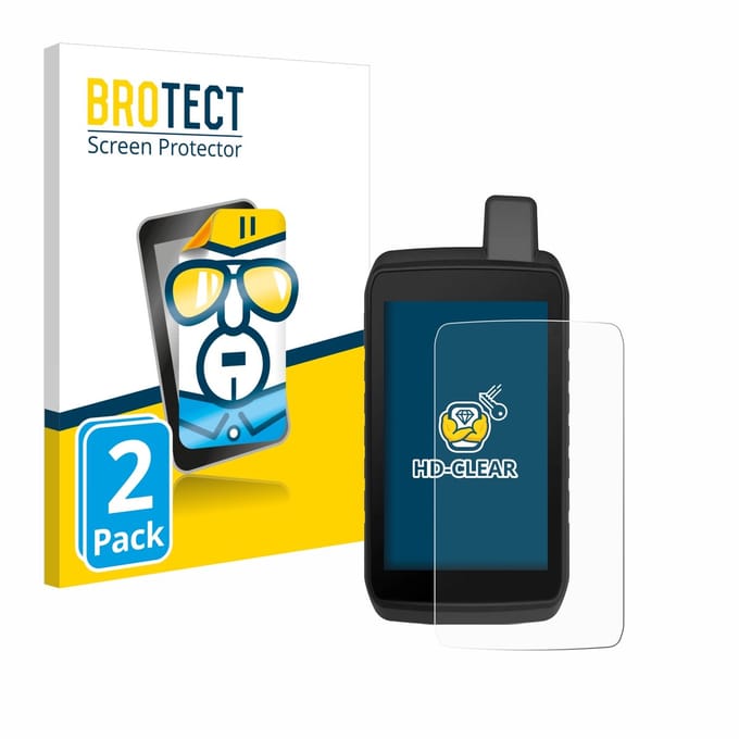 BROTECT - Screenprotector voor Garmin Montana 710 - Folie Beschermfolie transparant 2 Stuks