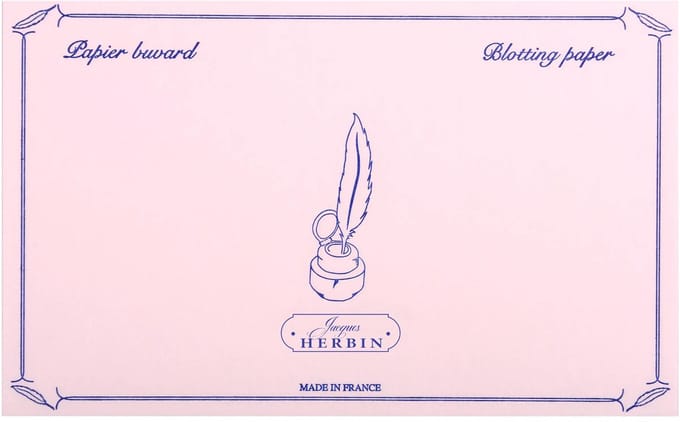 Jacques Herbin Vloeipapier - Blotterpapier - Roze - 10 vel