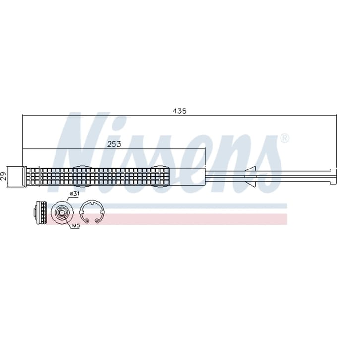 Droger, airconditioningsysteem NISSENS 95506