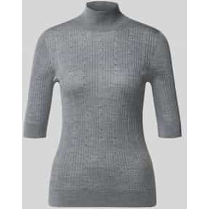 slim fit longsleeve van pure lamswol model 'Maglia Costine'