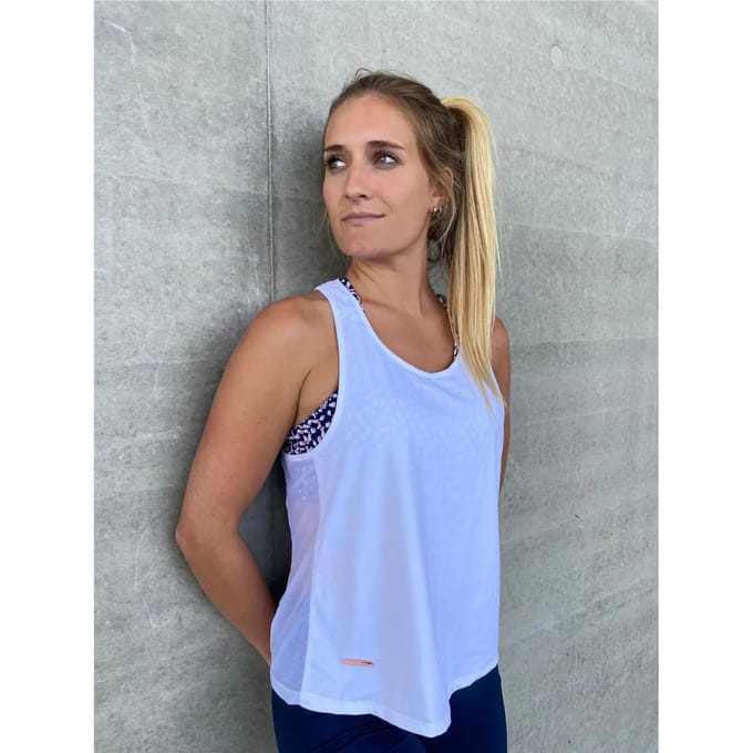 Damestop Les Poulettes Fitness tulle blanc