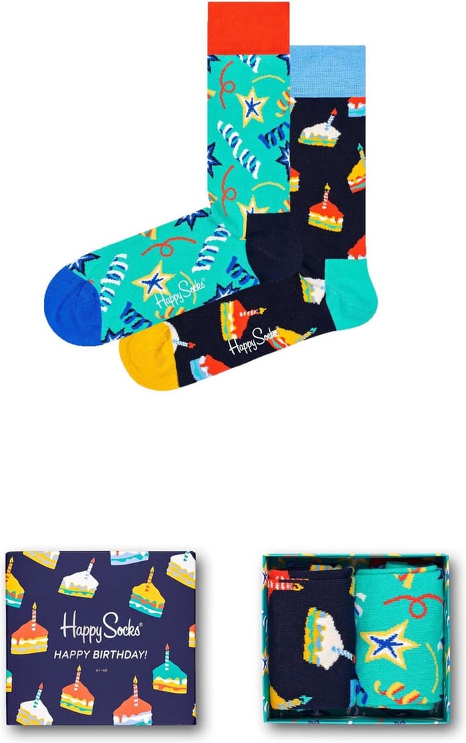 Happy Socks Birthday Gift Box XBDC02-6500 36-40