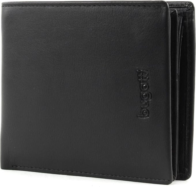 bugatti Portemonnee Vertice Coin Wallet 11CC Black Zwart