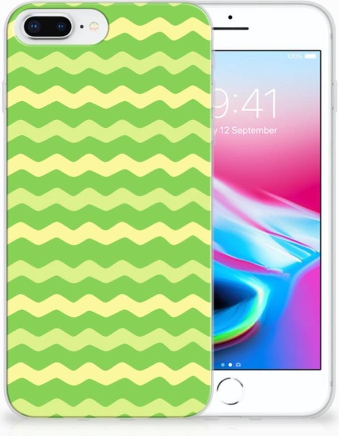 Apple iPhone 7 Plus | 8 Plus TPU bumper Waves Green