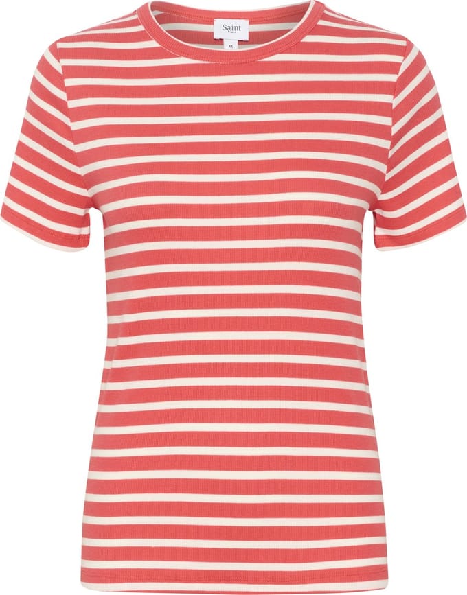 Saint Tropez AstaSZ SS Stripe T-Shirt Dames T-shirt - Maat M