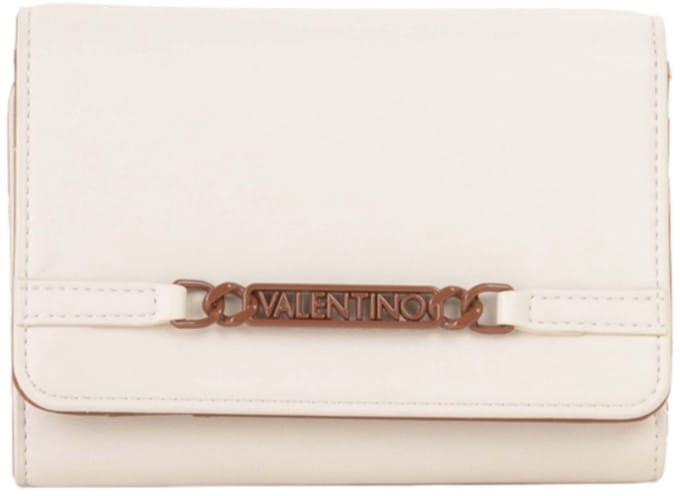 VALENTINO portemonnee Ebe Wallet Ecru / Cuoio crème