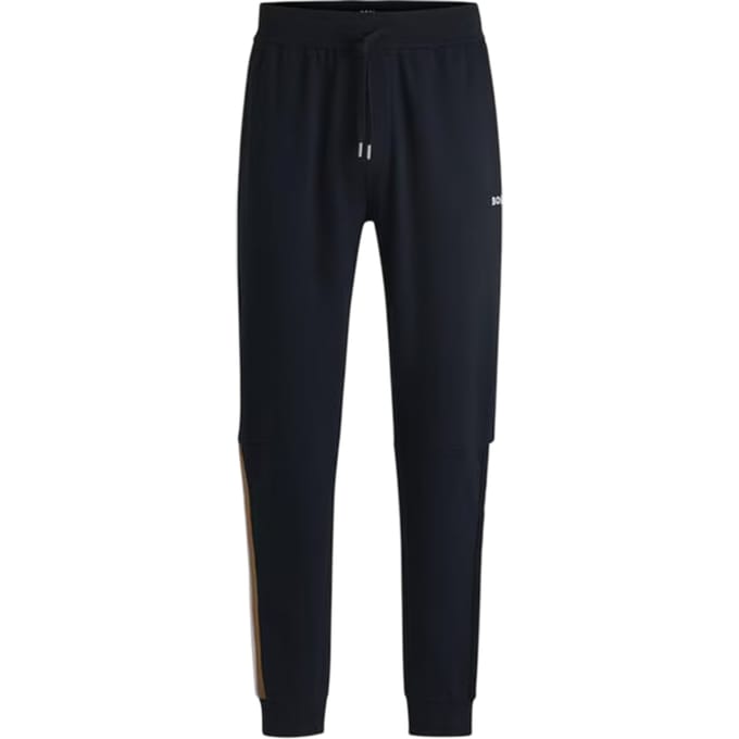 Boss Heren Iconic Vertical Stripe Joggers (Marineblauw)