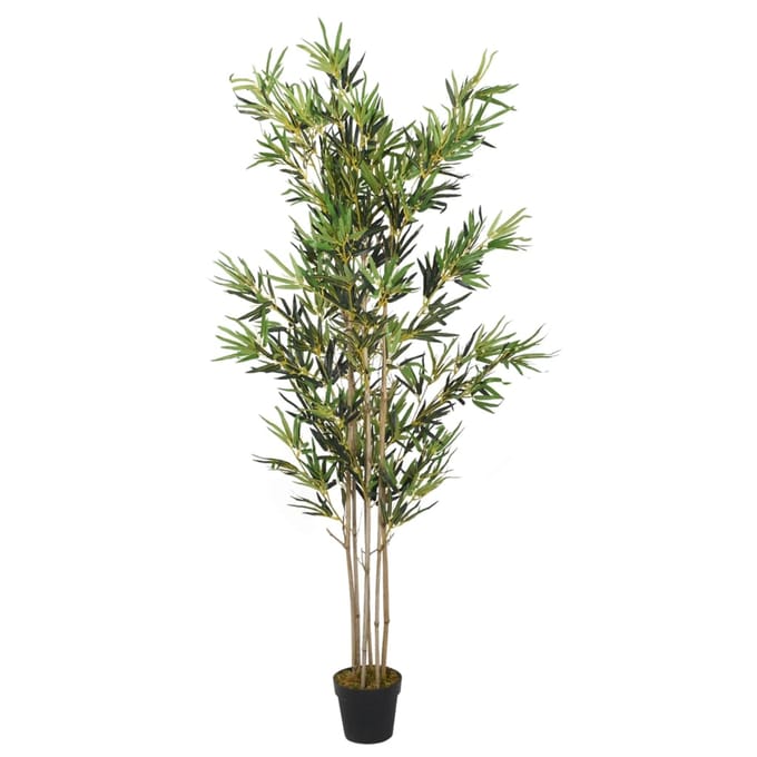 vidaXL - Kunstplant - bamboe - 1380 - bladeren - 200 - cm - groen