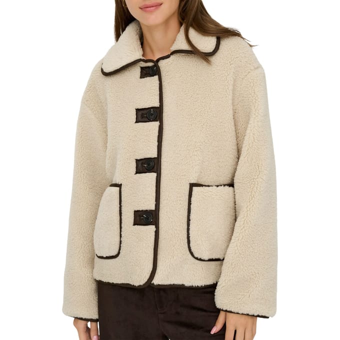 JDY - JDYNOELLA TEDDY JACKET OTW Dames Blazer/Colbert