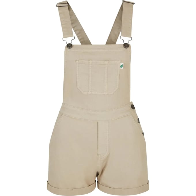 Urban Classics - Organic Short Tuinbroek/dungaree - XXL - Gebroken wit