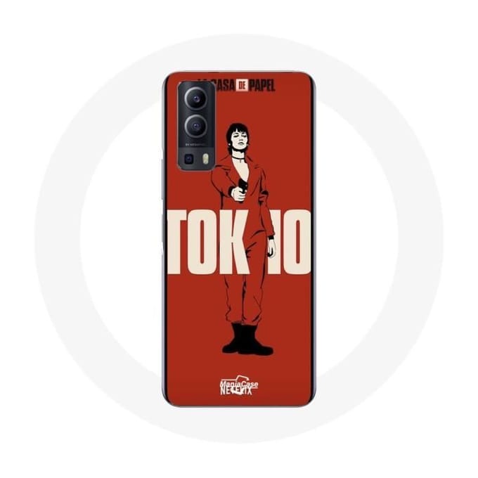 Coque - La casa de papel - Vivo Y72 - Souple - Rouge - Protection rouge