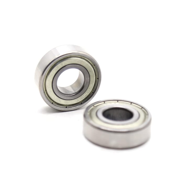 Eén paar 6202Z-lagers met dubbele zijafdichting Diepe groefkogellagers Dubbele metalen afdichting zilver