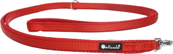 Petlando Trainingslijn Mesh Rood - Hondenriem - 230x3 cm