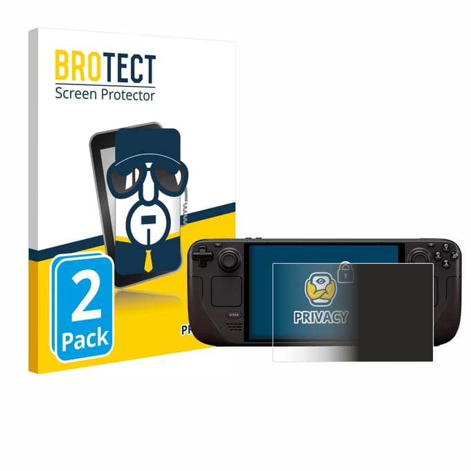 BROTECT - privacy screenprotector voor Valve Steam Deck OLED - Folie Beschermfolie Blauwlichtfilter 2 Stuks