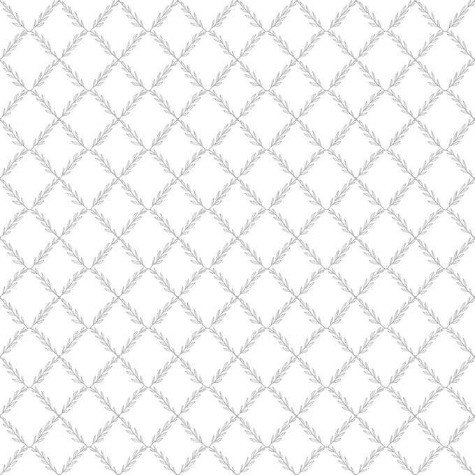 Duro Vliesbehang 682-01 - Blommor & Blad - Botanisch Wit - 53cm x 10.05m