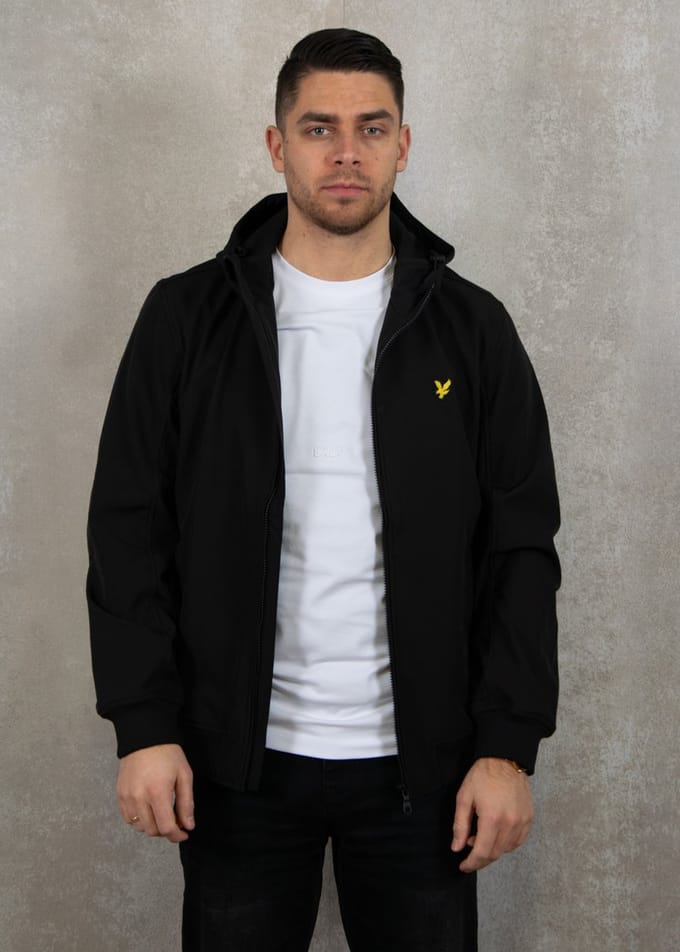 Lyle & Scott Mesh Back Softshell Jacket Jassen Heren - Zomerjas - Zwart - Maat XS