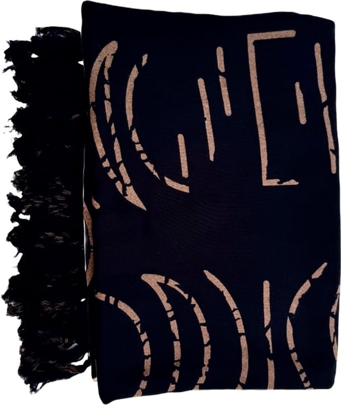 Sarong - Handgemaakte Pareo – Dames Heren - One Size - Zwart