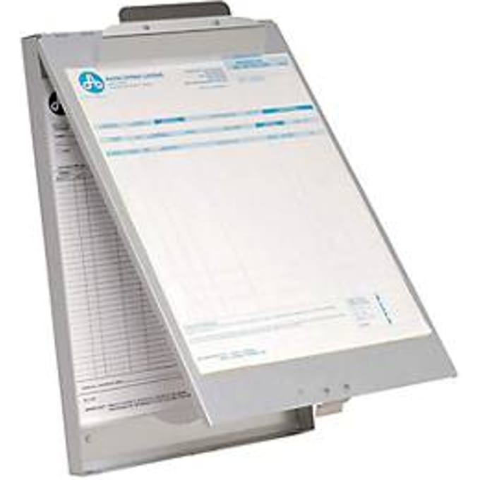 Westcott klembord - met opbergvak - aluminium - A4 - AC-E17003