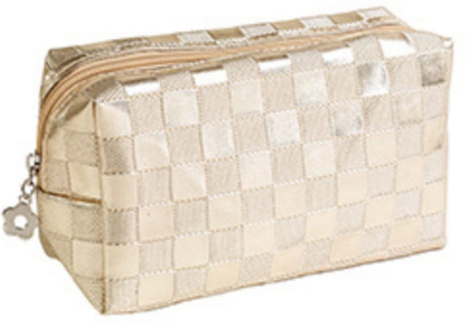 Royal Cosmetics | Metallic Gold Makeup Bag 01 - 22 x 11 x 7cm