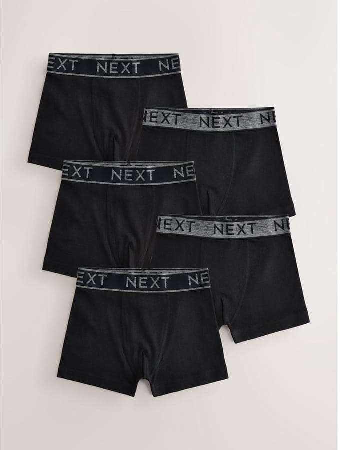 Next - Jongens - Set van 5 boxershorts - Zwart