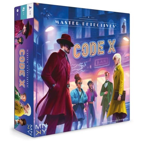MNKY Entertainment detectivespel Master Detectives Code X bordspel.