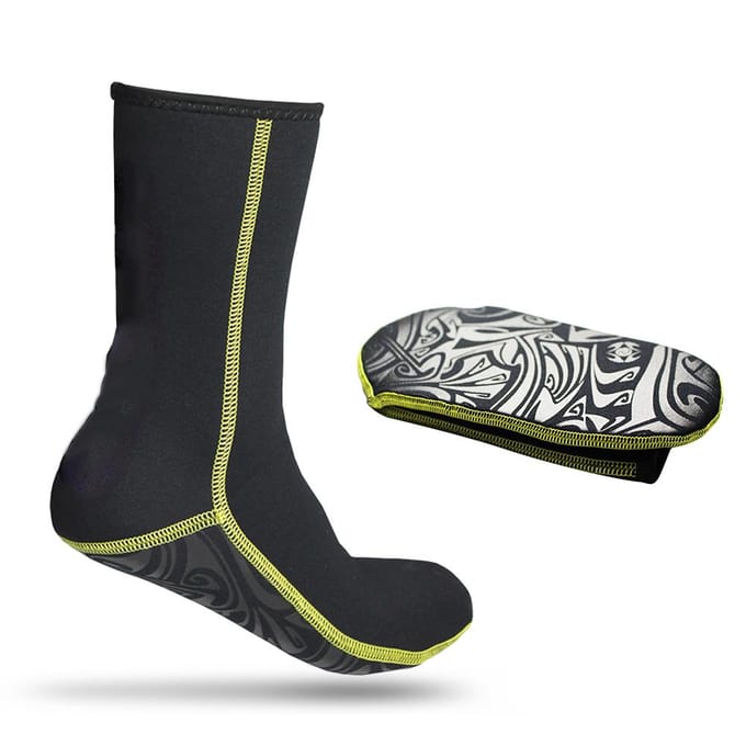 SLINX 3mm Neopreen Duiksokken Surfsok Snorkelsok Watersportuitrusting (XL) black