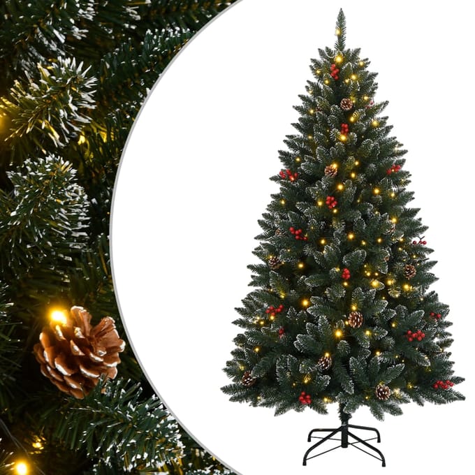vidaXL - Kunstkerstboom - met - 300 - LED's - 210 - cm