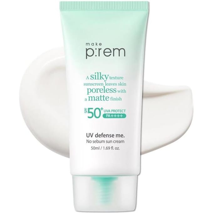 [maak blz:rem] UV-verdediging mij. No Sebum Zonnecrème SPF 50+ PA++++ 50ml white