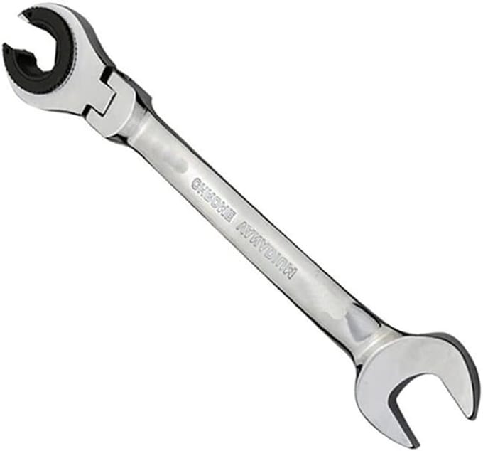 Flexibele 13mm Ratchet Sleutel met Dubbele Open Einde en Spiegellak voor Handgereedschap en Onderhoud