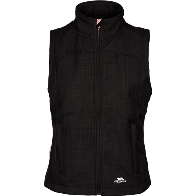 Trespass Dames/Dames Mereb TP50 Softshell Lichtgewicht Gilet (Zwarte mergel)