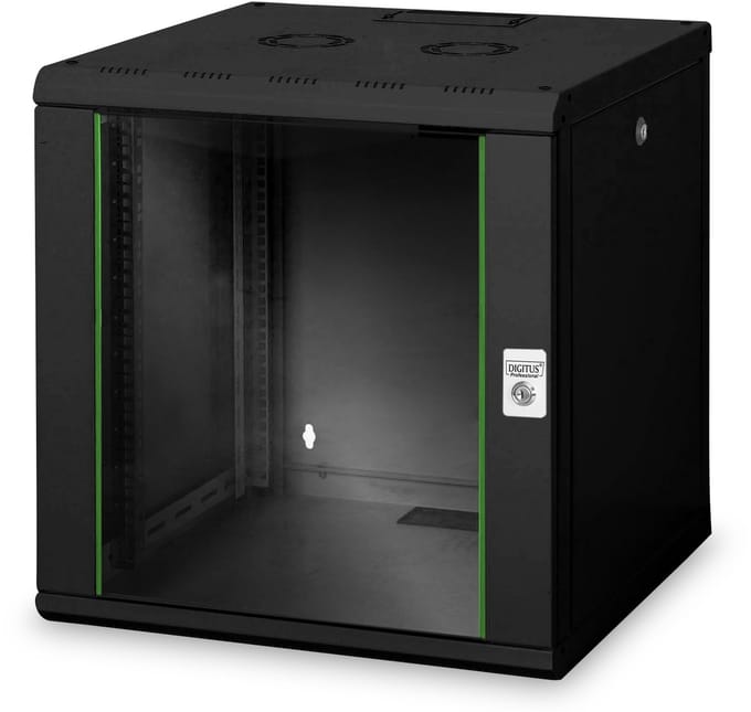 Wandrek Rack Digitus Unique Zwart 19"