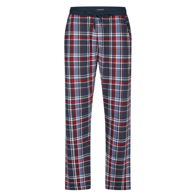 Phil & Co Essential Heren Pyjama Set Lang Blauw/Geruit - Maat M