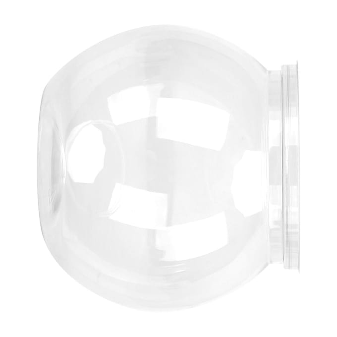 Mini Vis Aquarium Transparant Plastic Slagvast Plastic Gallon Vissenkom voor Bureau BoekenplankL Large white