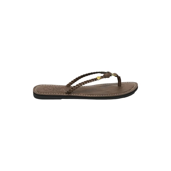 Superdry - Gevlochten Teenslippers Van Kunstleer - Dames - Slippers