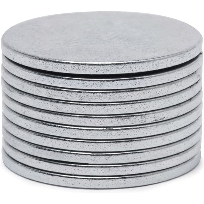 VBS Magneten "Extra sterk", plat, Ø 15 mm, 10 stuks