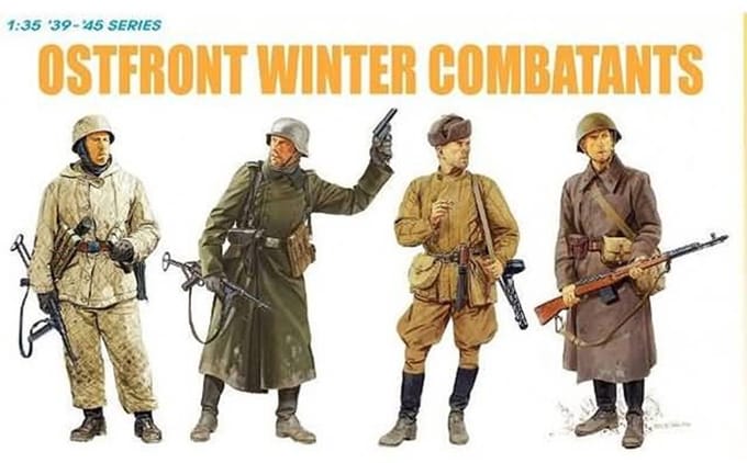 Dragon Modelbouwpakket Militaire voertuigen - 6652 Ostfront Winter Combatants - Gen2Gear Plastic - 1:35 - Modelbouw
