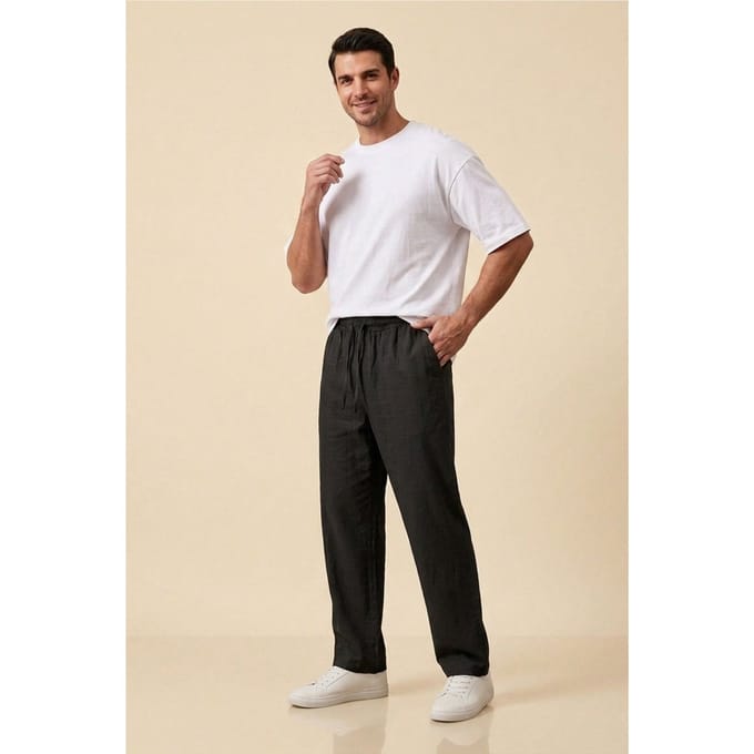 Heren Rechte Weefsel Broek
