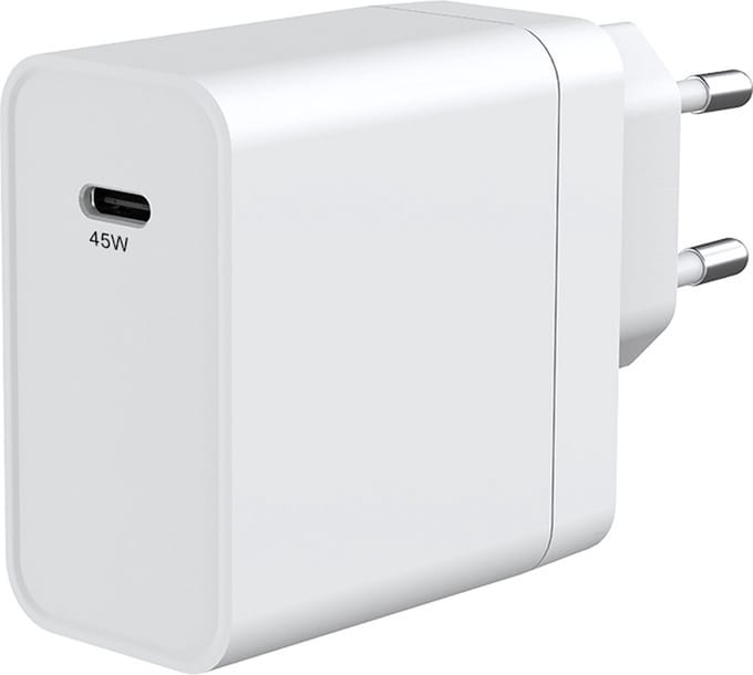 USB C Adapter 45W oplader - Snellader fast charger- Wit